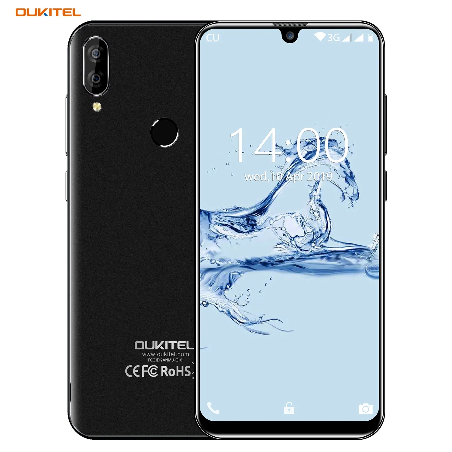 Oukitel C16 Android 5.71 inch 2600mAh Battery 5MP 8MP 1280x720 Resolution 2GB 16GB Mobile Phone Smartphone purple