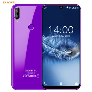 Oukitel C16 Android 5.71 inch 2600mAh Battery 5MP 8MP 1280x720 Resolution 2GB 16GB Mobile Phone Smartphone purple