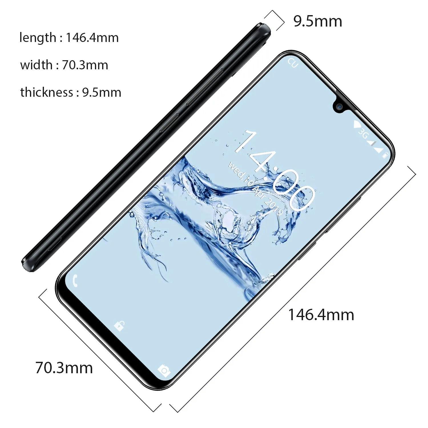 Oukitel C16 Android 5.71 inch 2600mAh Battery 5MP 8MP 1280x720 Resolution 2GB 16GB Mobile Phone Smartphone purple