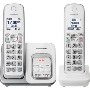 Panasonic KX-TGD532W DECT 6.0 1.93 GHz Cordless Phone - White