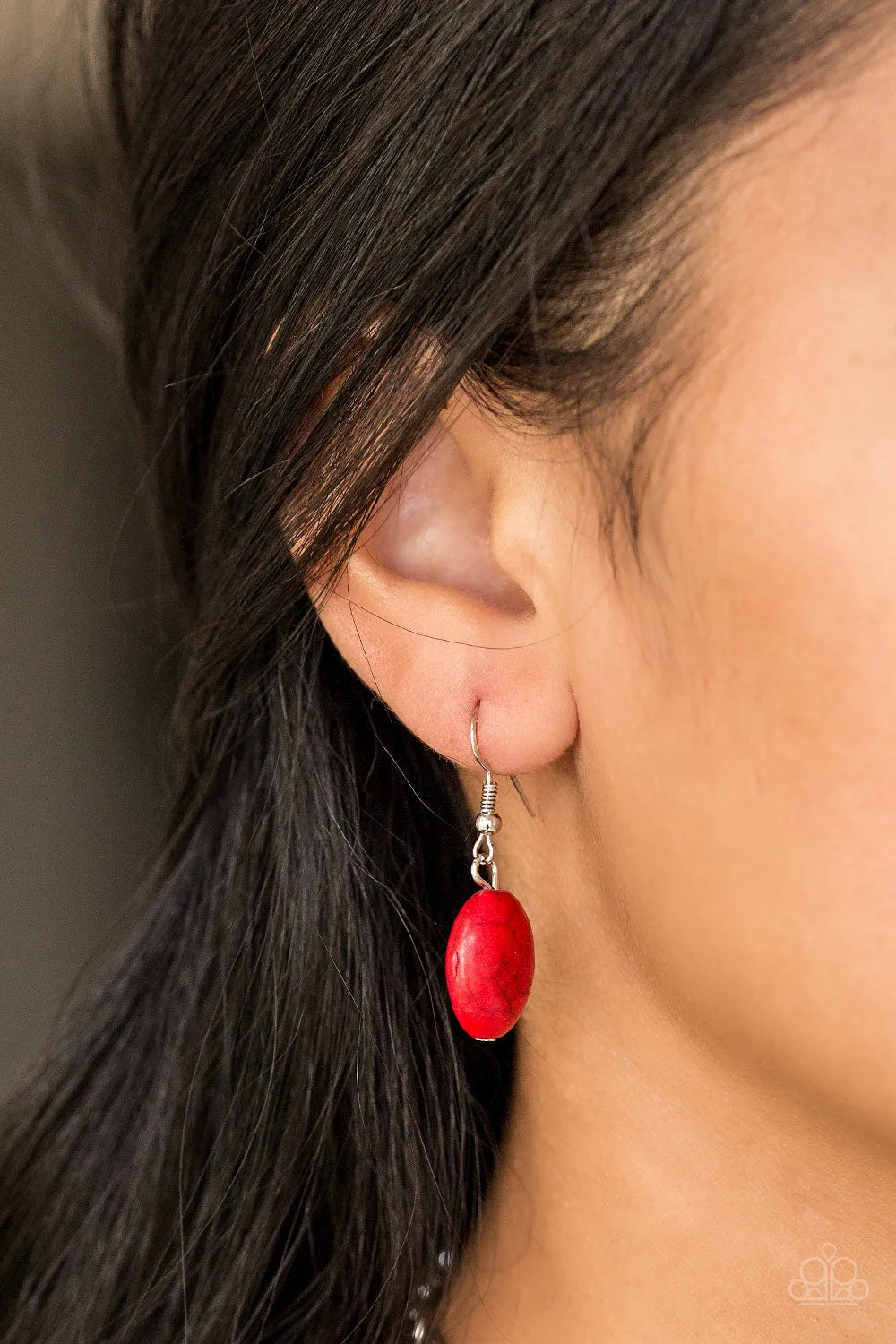 Paparazzi - Leave Your LANDMARK - Red Necklace