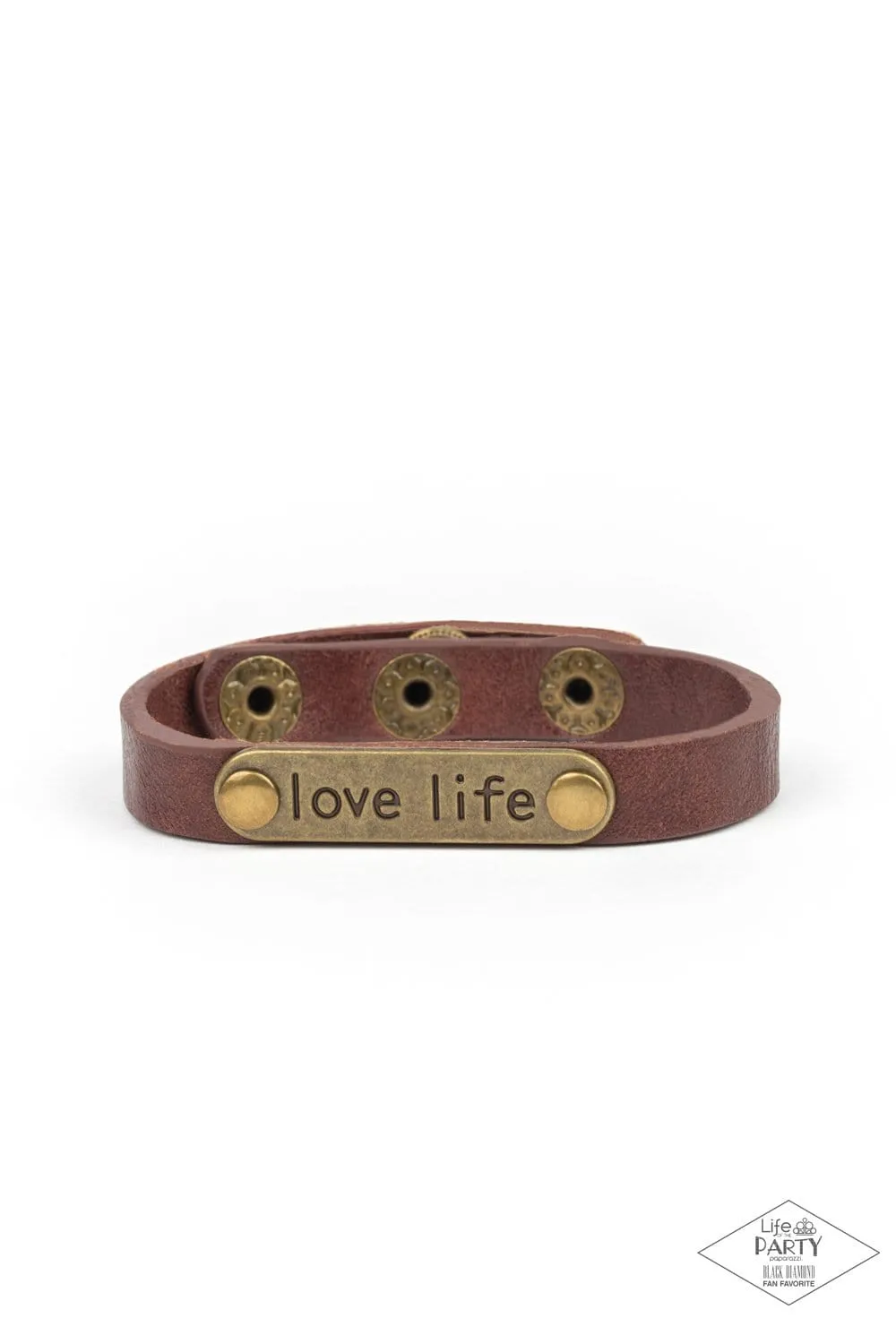 Paparazzi - Love Life - Brown Urban Bracelet
