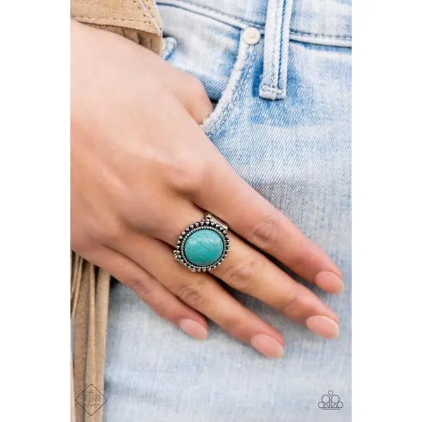 Paparazzi Mesa Mecca - Blue Stretch Ring