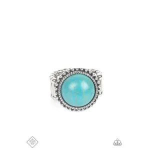 Paparazzi Mesa Mecca - Blue Stretch Ring