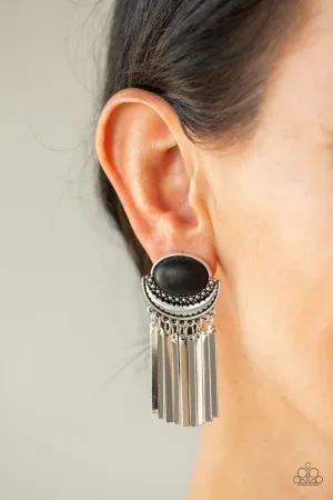 Paparazzi - Monsoon Season - Black Earring - Necklace