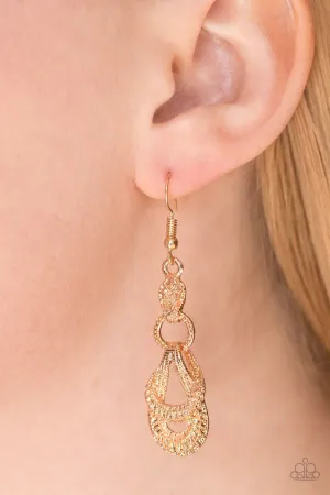 Paparazzi - Romantic Radiance - Gold Earring