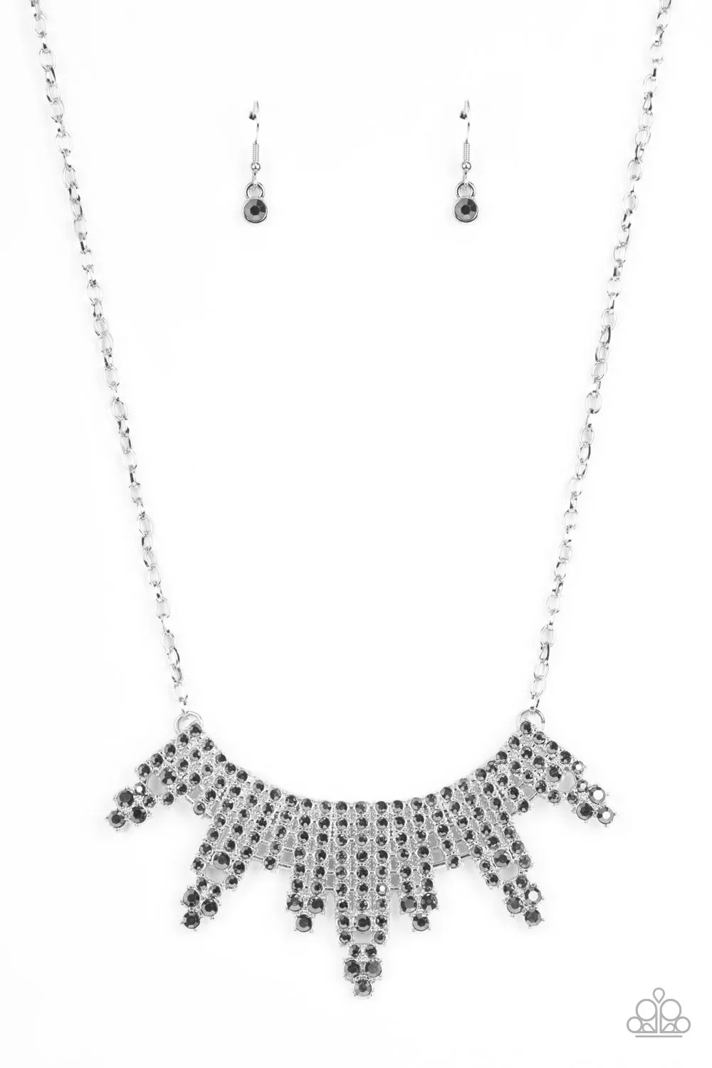 Paparazzi - Skyscraping Sparkle - Silver Necklace