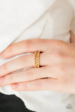 Paparazzi - Thunder and Lightning - Gold RIng