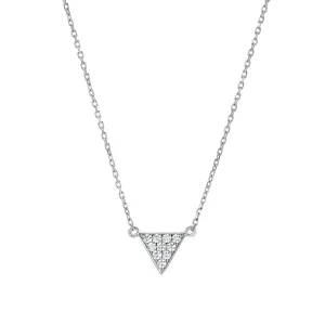 PAVE TRIANGLE NECKLACE