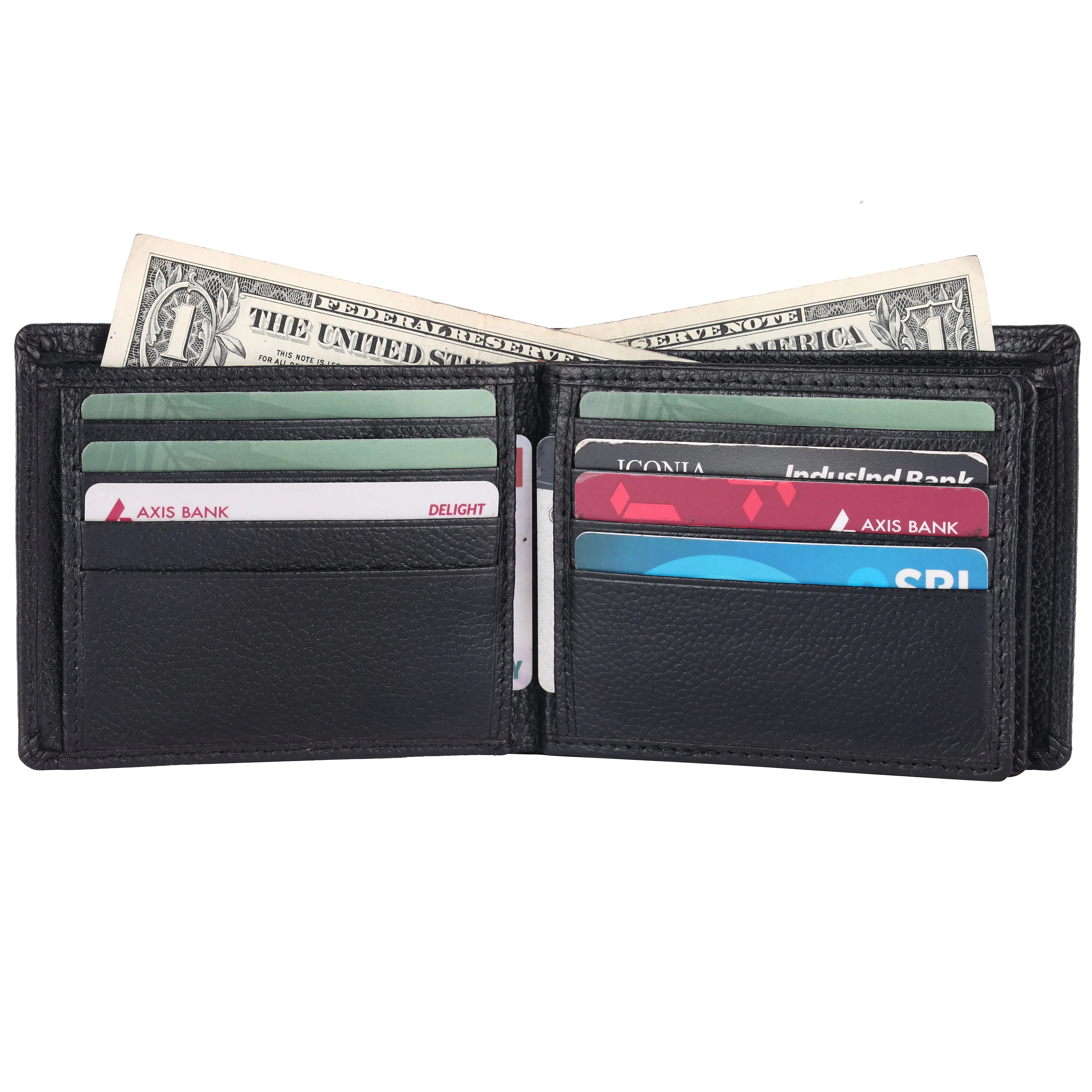 Pebble Texture 20 Card Billfold Wallet #983A