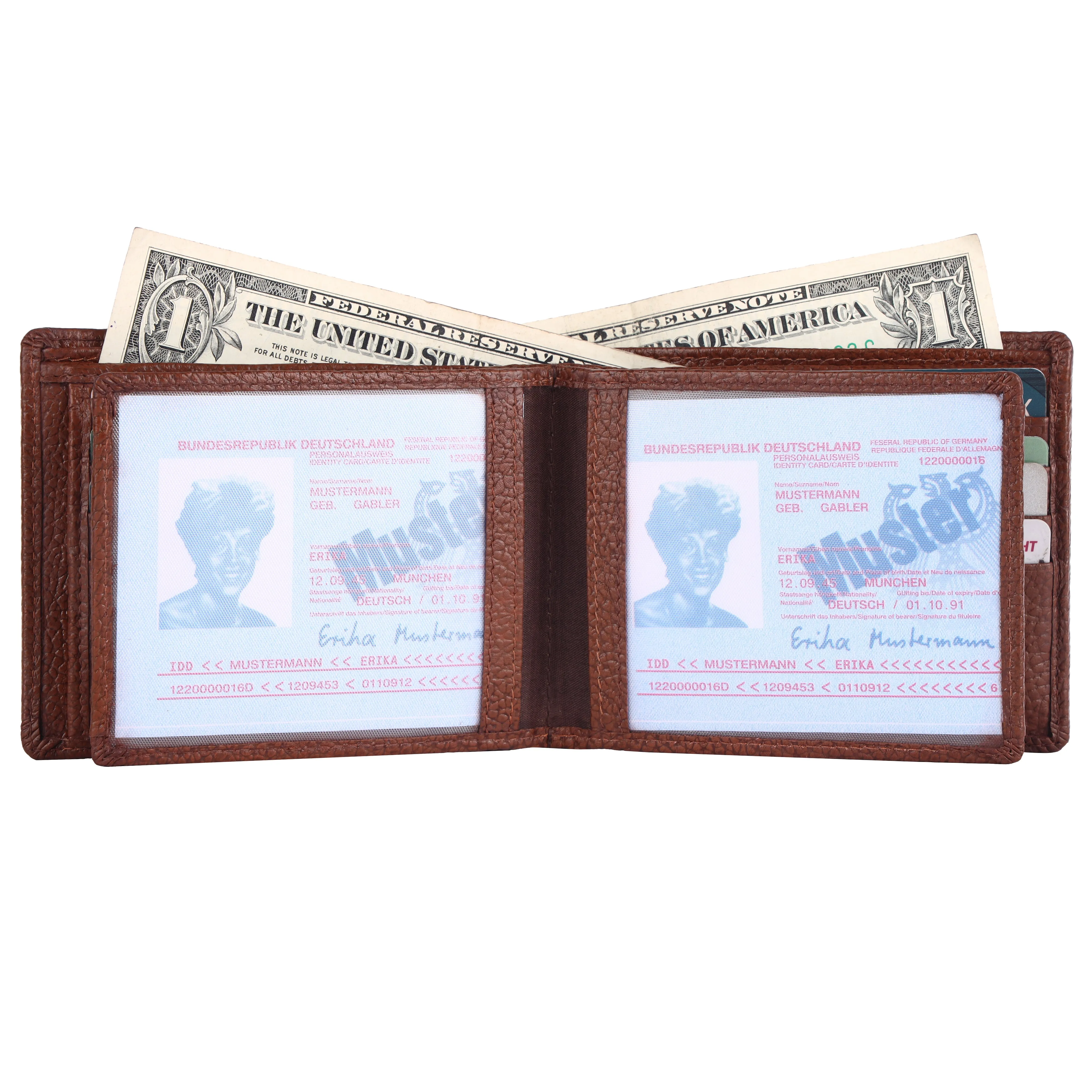 Pebble Texture 20 Card Billfold Wallet #983A