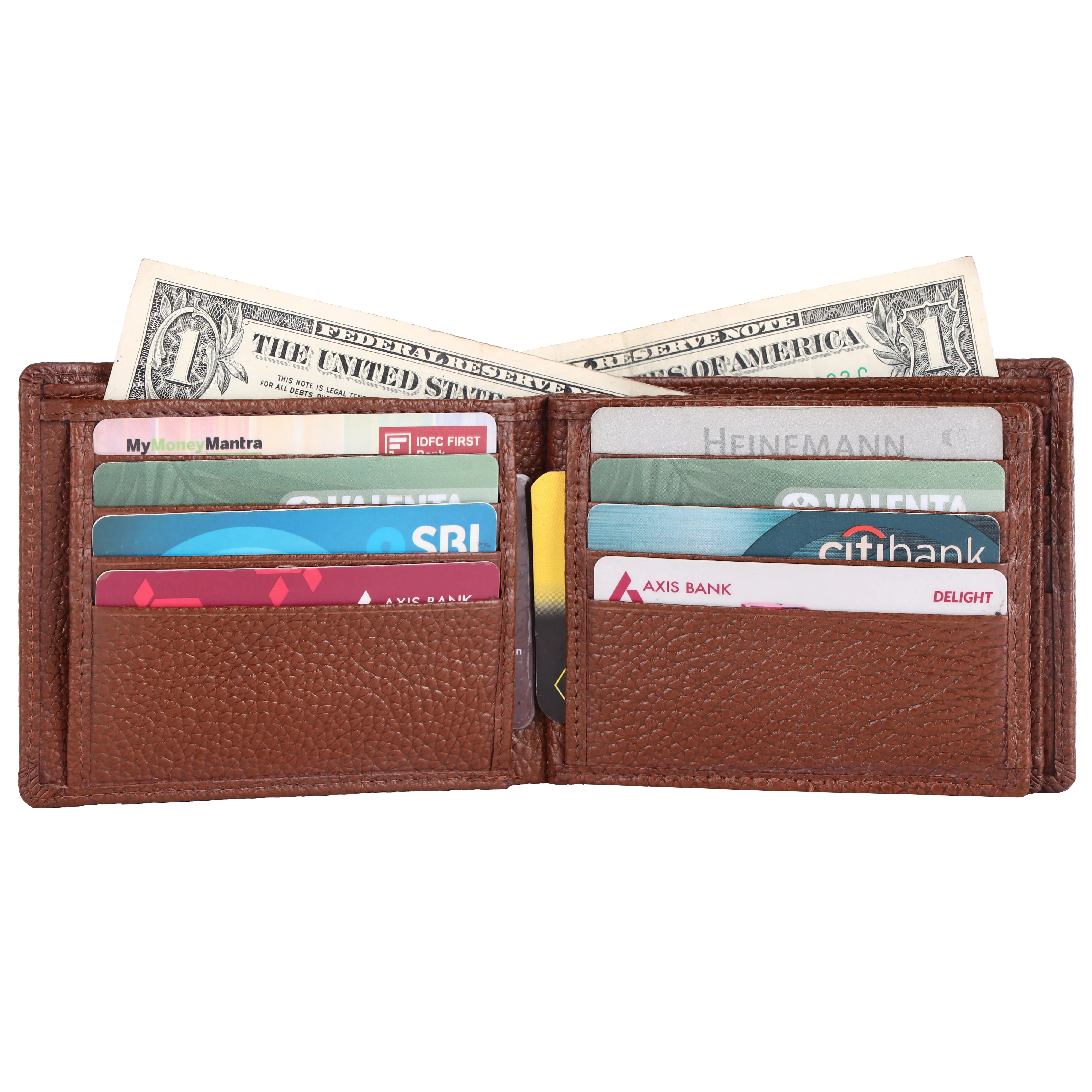 Pebble Texture 20 Card Billfold Wallet #983A