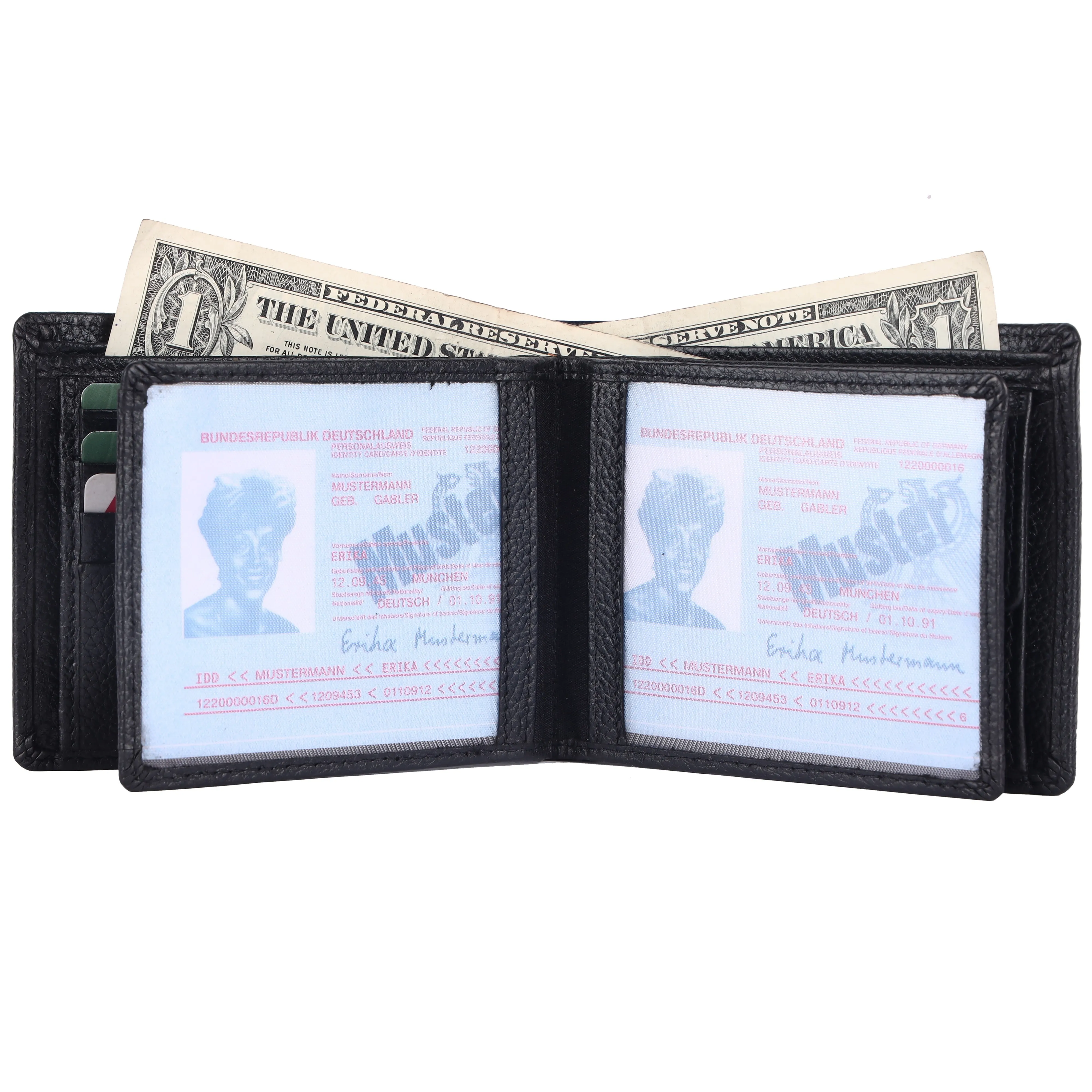 Pebble Texture 20 Card Billfold Wallet #983A