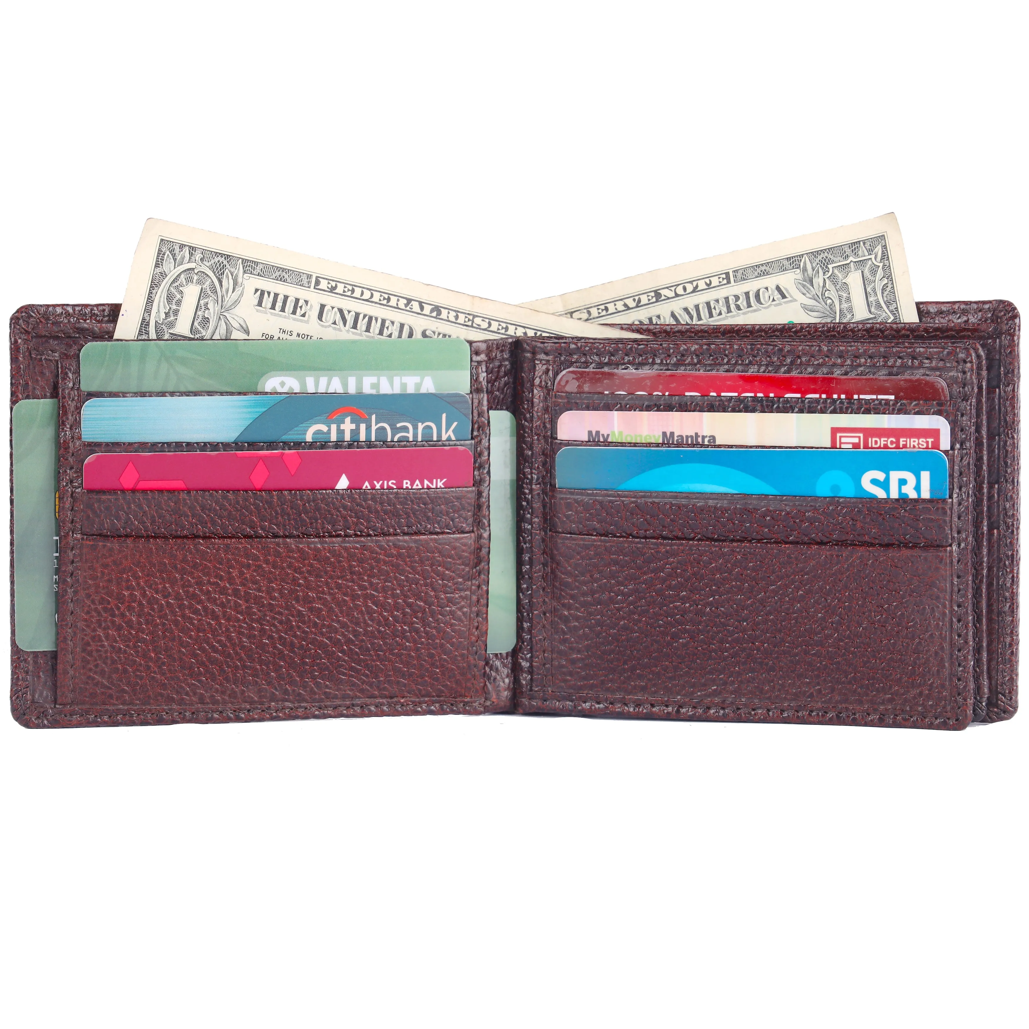 Pebble Texture 20 Card Billfold Wallet #983A