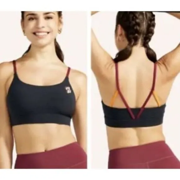Peloton Womens Sports Bra Blue S Cadence Peak Strap Speed Up New