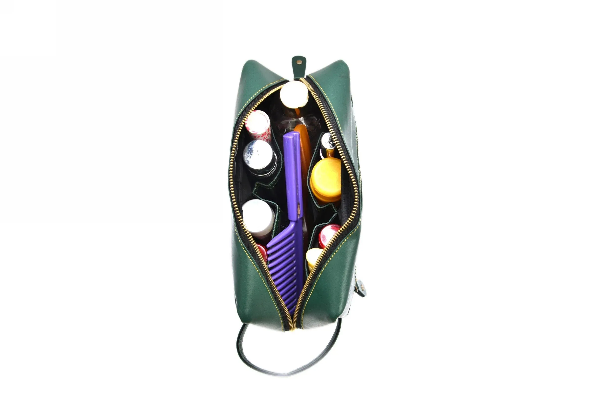 Personalized Dopp Kit- Washbag - Olive Green