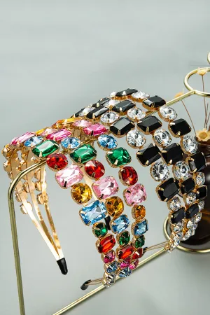 Personalized Three-row Diamond-studded Fashion Headband