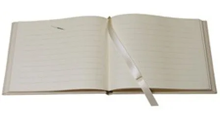 Personalized Wedding Guest Book, Metallics