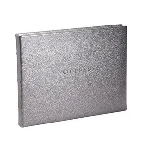 Personalized Wedding Guest Book, Metallics