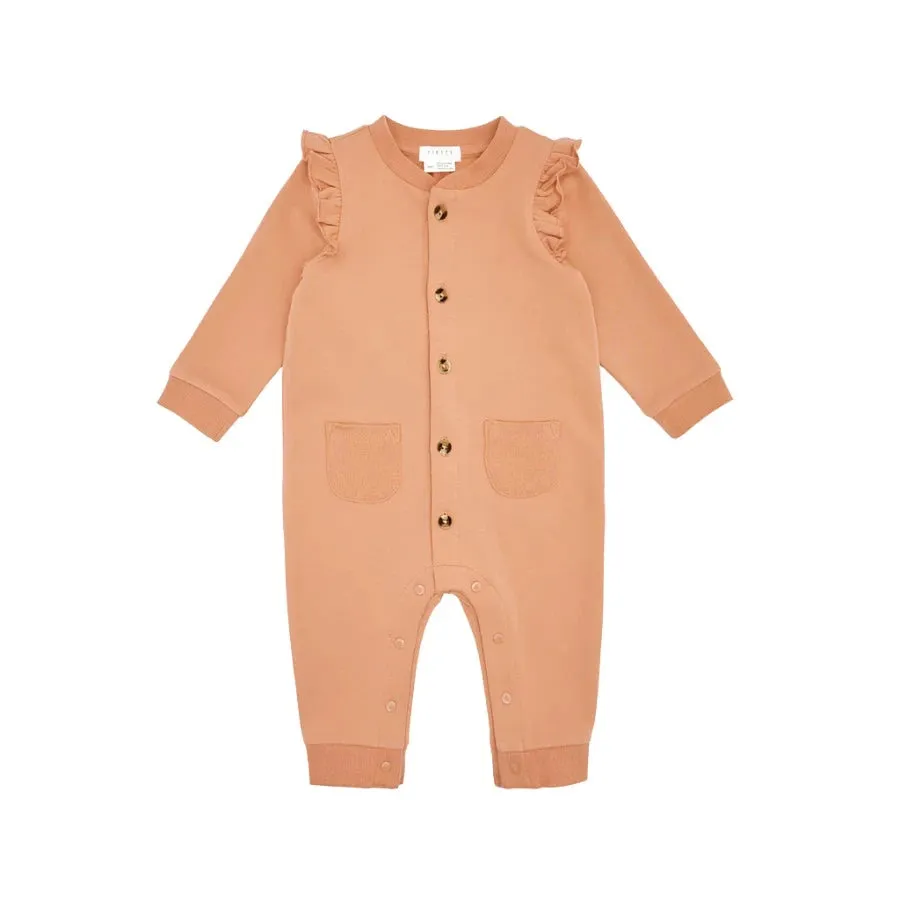 Petit Lem 31N01 Ruffled Playsuit (Sienna)