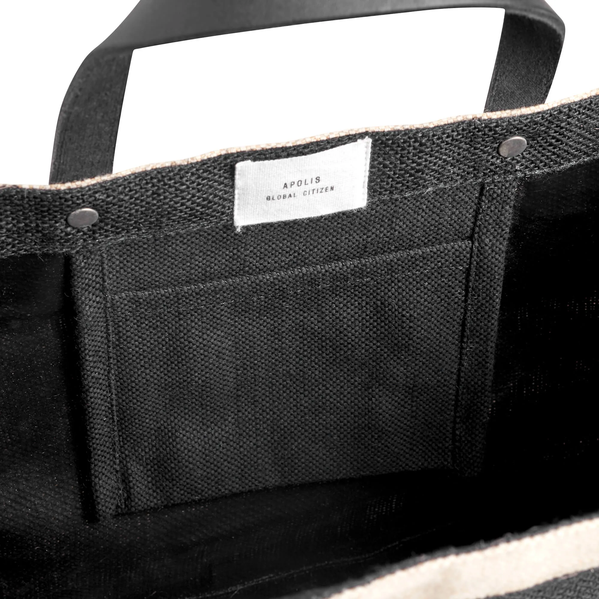 Petite Market Bag in Black with Black Strap (035BKSTRAP)