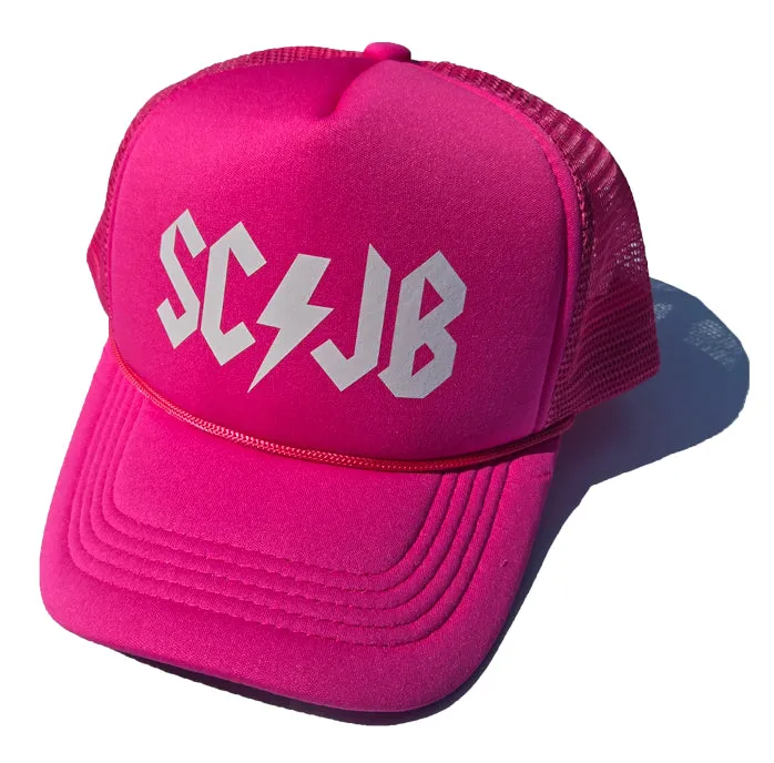 Pink SCJB Bolt Foam Trucker Hat