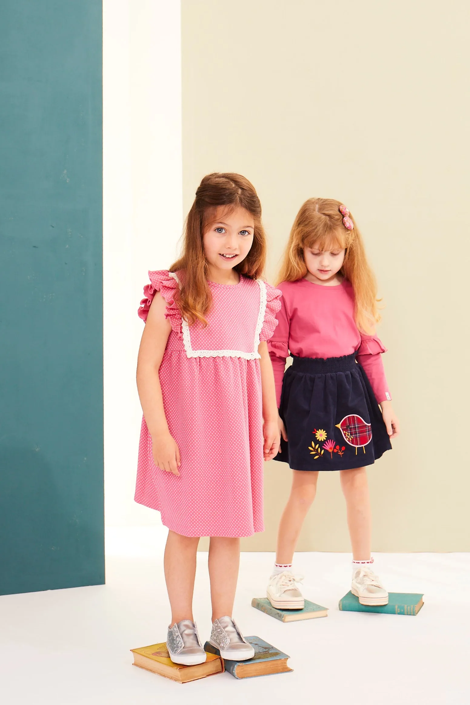 Pink Spots Print Dress