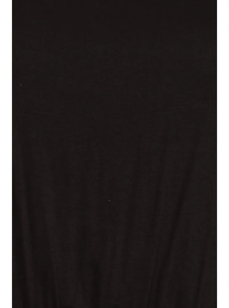 Plus Size Loving Spring Days Black Romper