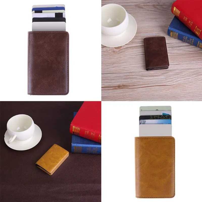 Pocket Sleek™ - Minimalist RFID Blocking Pop Up Card Wallet
