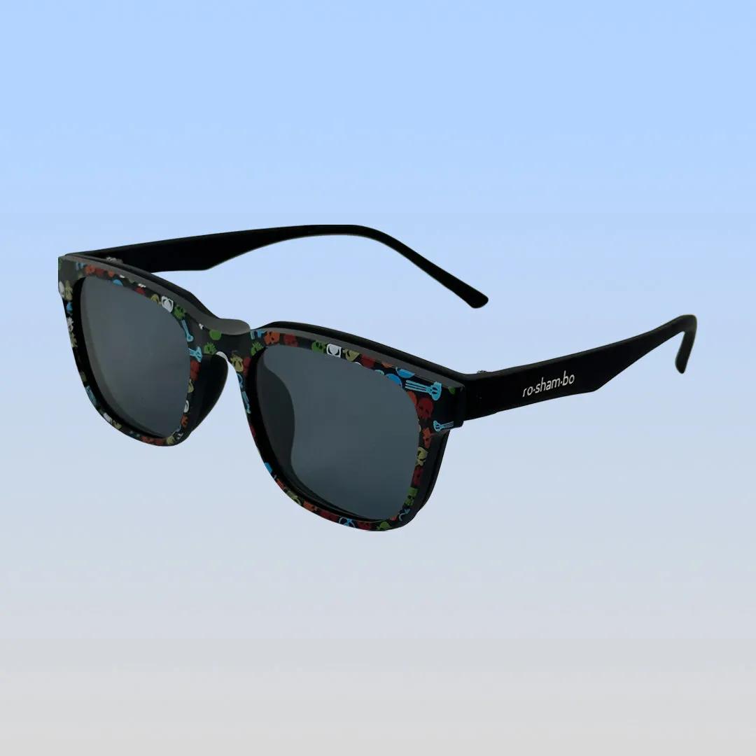 Pops Magnetic Snap-On Sunglasses | Youth Black