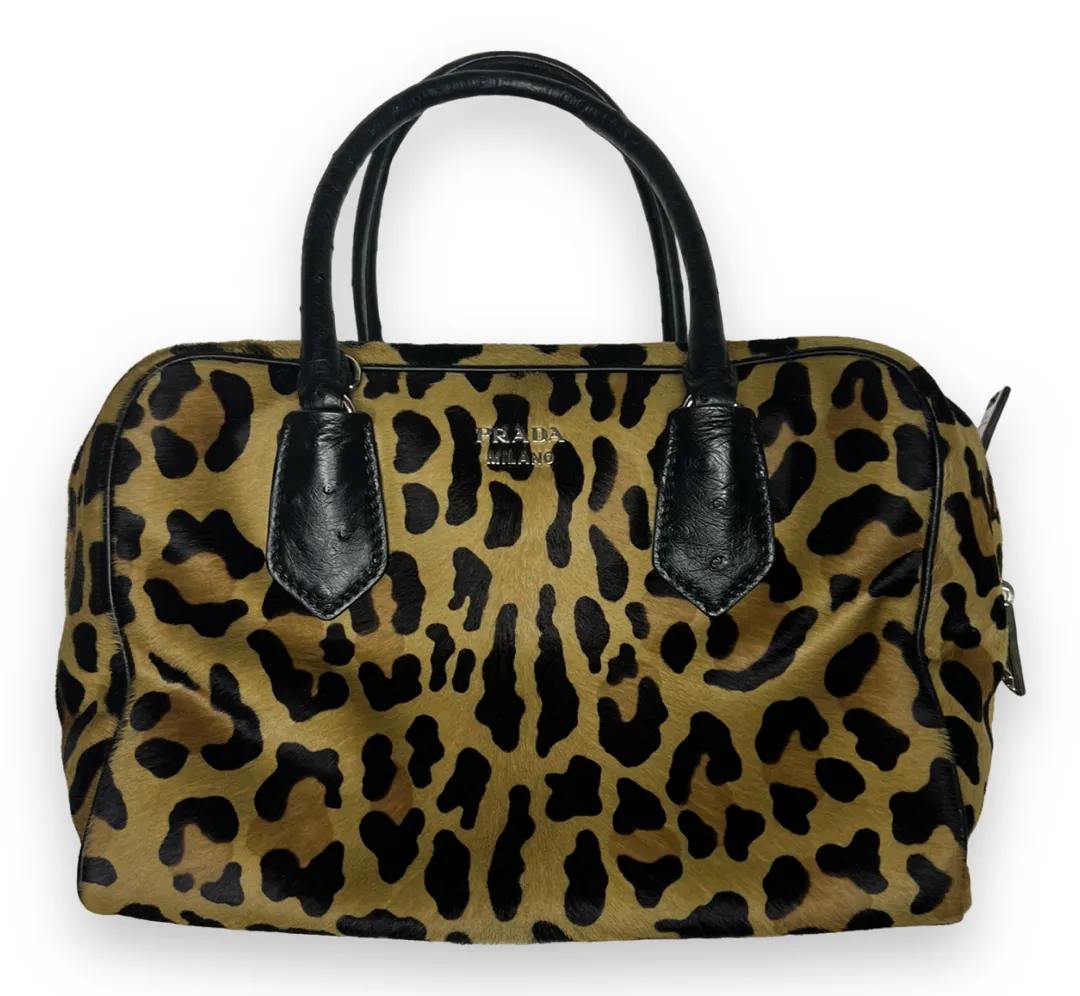 Prada Pony & Ostrich Skin Inside Bag