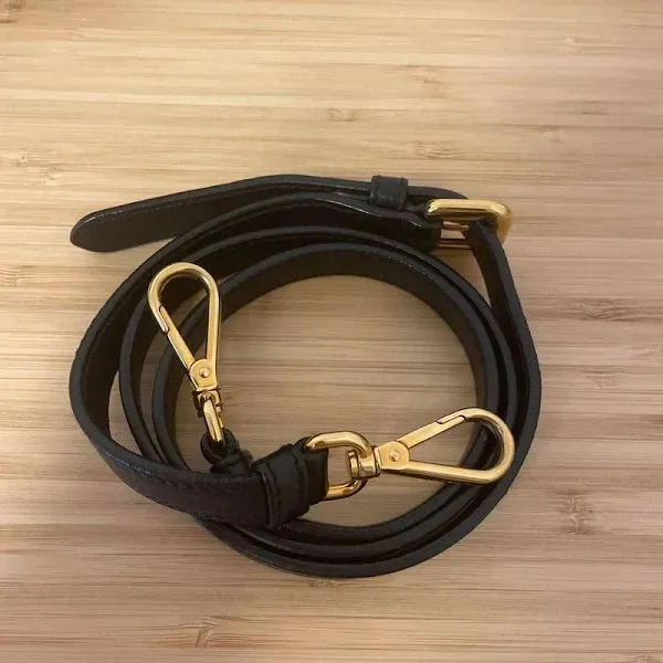 PREOWNED PRADA Vintage Nylon 2-way Bag with Side Ribbon in Black