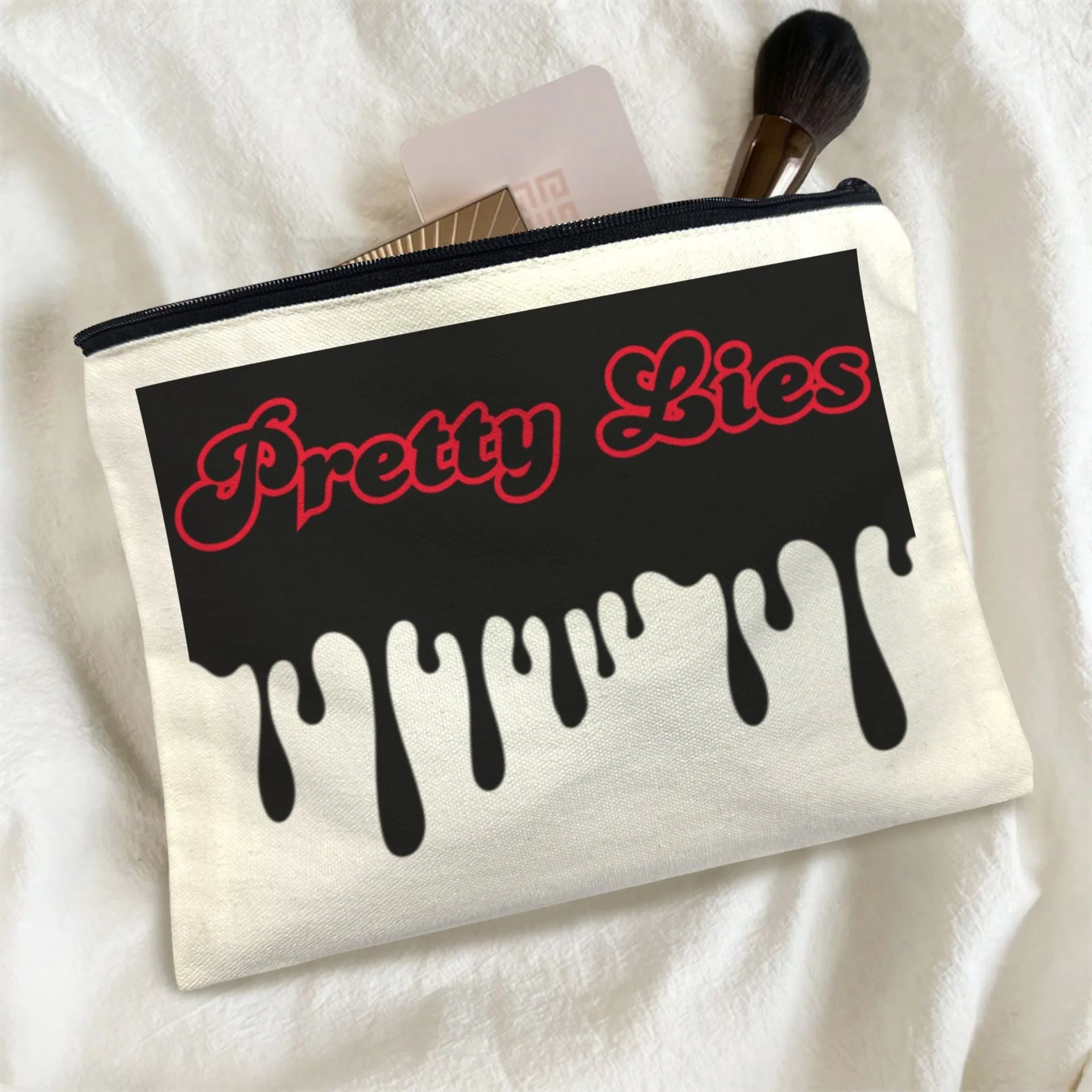 Pretty Lies Makeup Bag Zipper Pouch