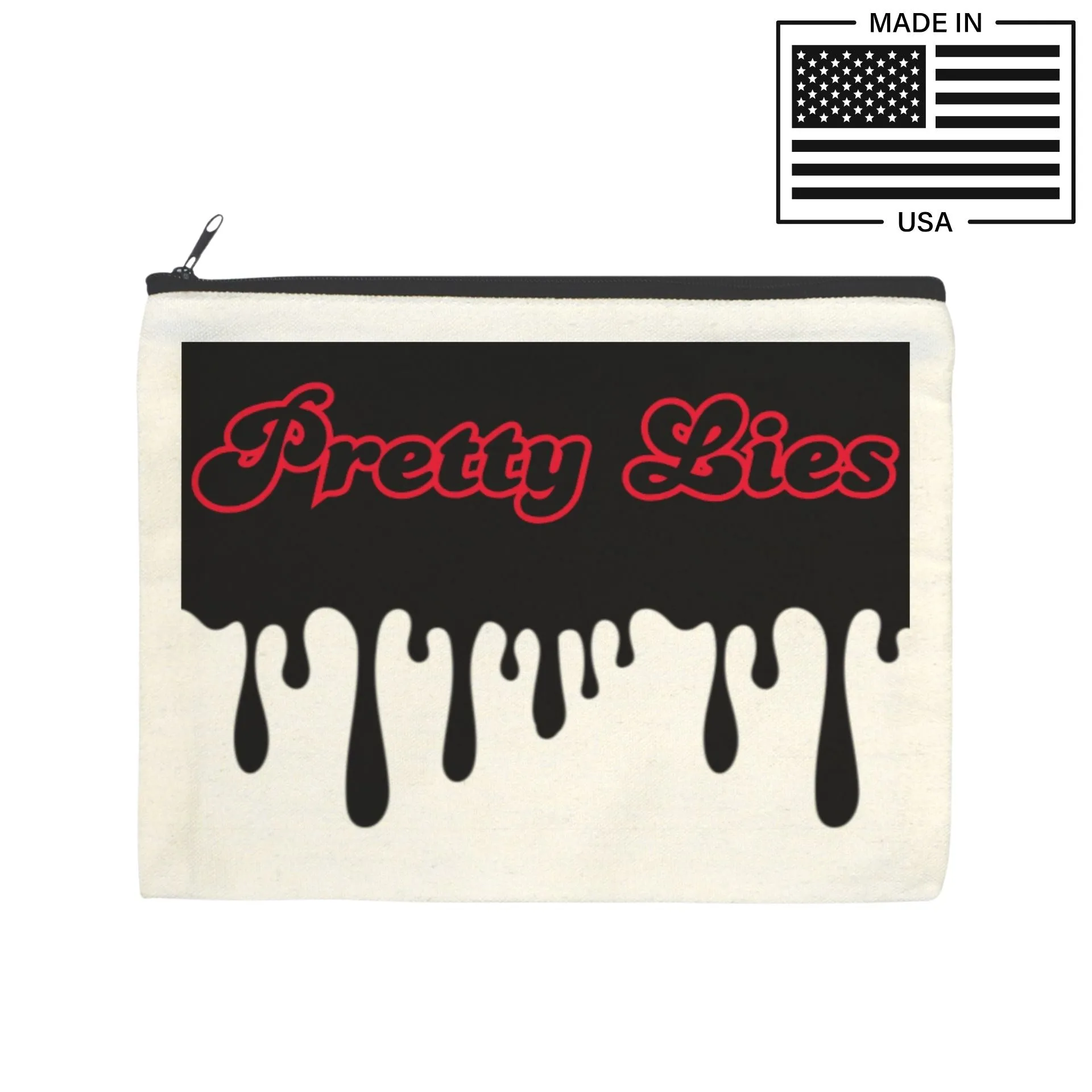 Pretty Lies Makeup Bag Zipper Pouch