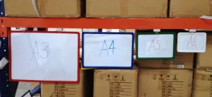 Price Sign/Poster Frames A6 Green - with Magnetic Clip and PVC insert