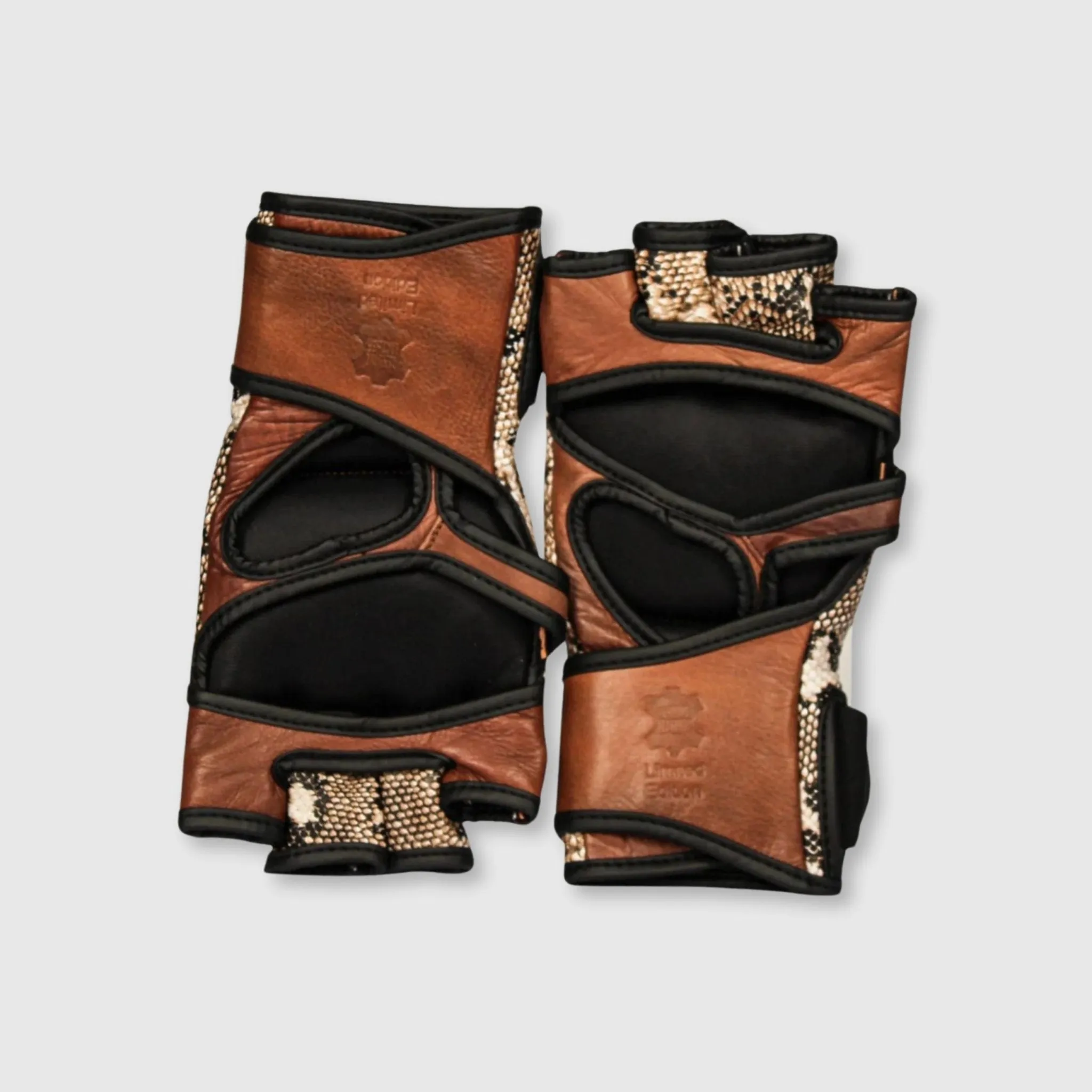 PRO Snake Skin Print Leather MMA Gloves (Limited Edition)