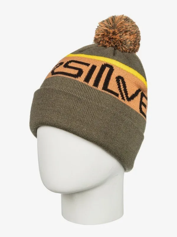 Quiksilver Boys Summit Fleece Beanie - Grape Leaf