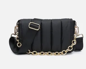 Quilted Crossbody with Chain