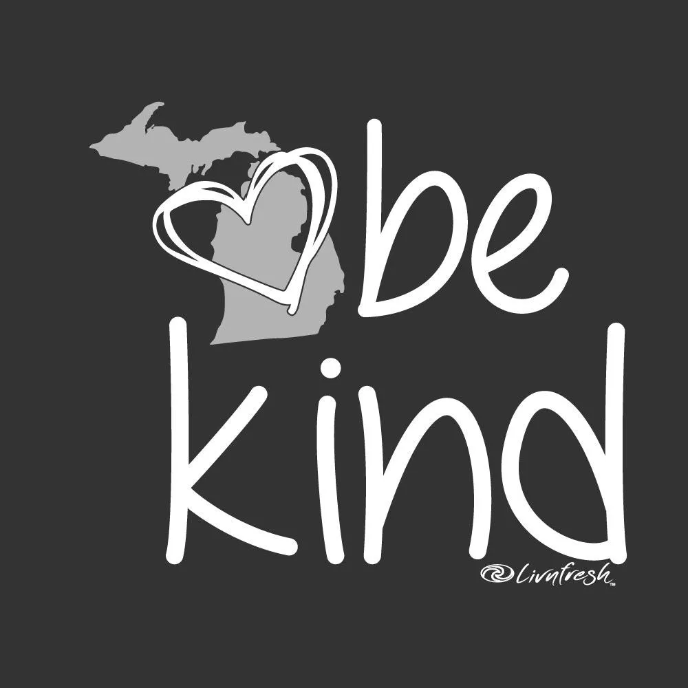 "Michigan Be Kind" Women's Striped Double Hood Pullover