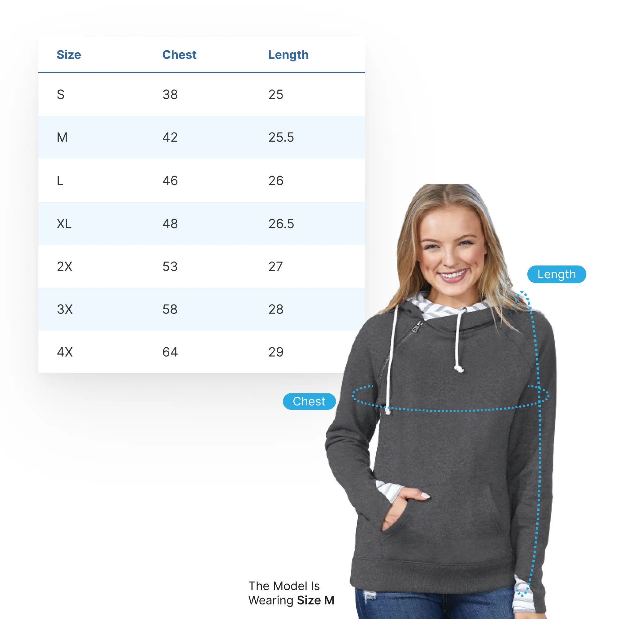 "Michigan Kind Of Life" Women's Striped Double Hood Pullover