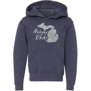"Michigan Rocks Petoskey Stone" Youth Hoodie