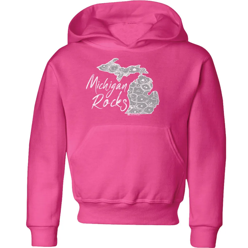 "Michigan Rocks Petoskey Stone" Youth Hoodie