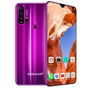 R30 pro Smart Phone 4G Network 3G   64g High Configuration Face Recognition Fingerprint Recognition Phone purple_Australian regulations