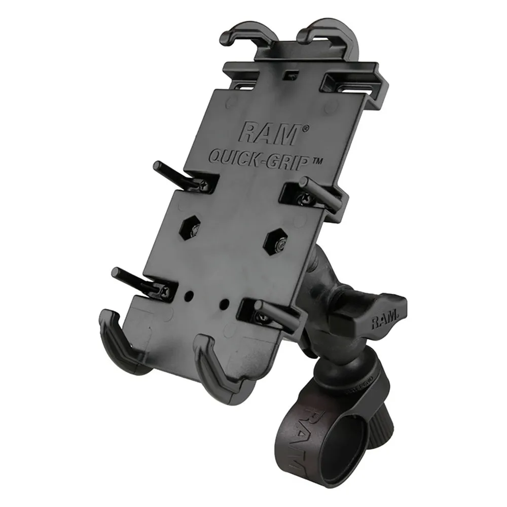 Ram Mount Quick-Grip XL Phone Mount With Tough-Strap Handlebar Base