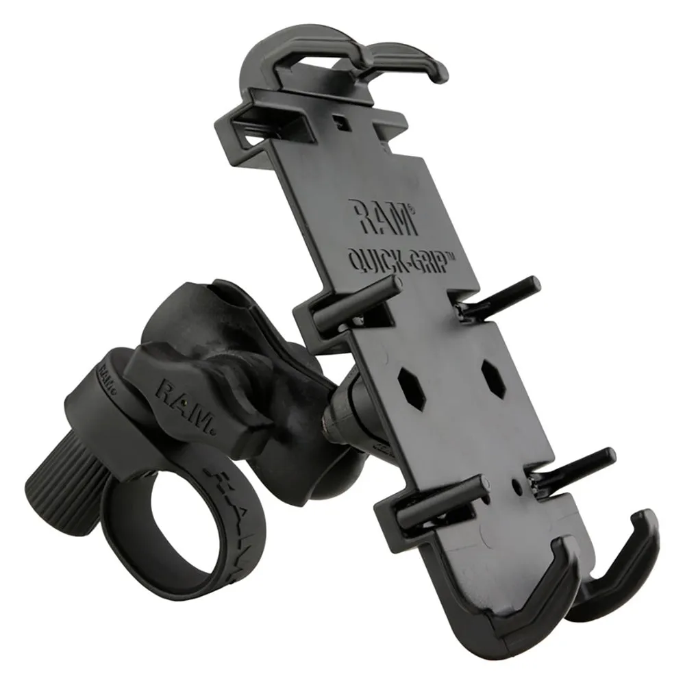 Ram Mount Quick-Grip XL Phone Mount With Tough-Strap Handlebar Base