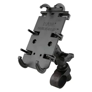 Ram Mount Quick-Grip XL Phone Mount With Tough-Strap Handlebar Base