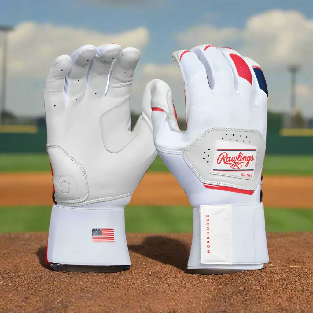 Rawlings Workhorse Compression Strap Batting Gloves