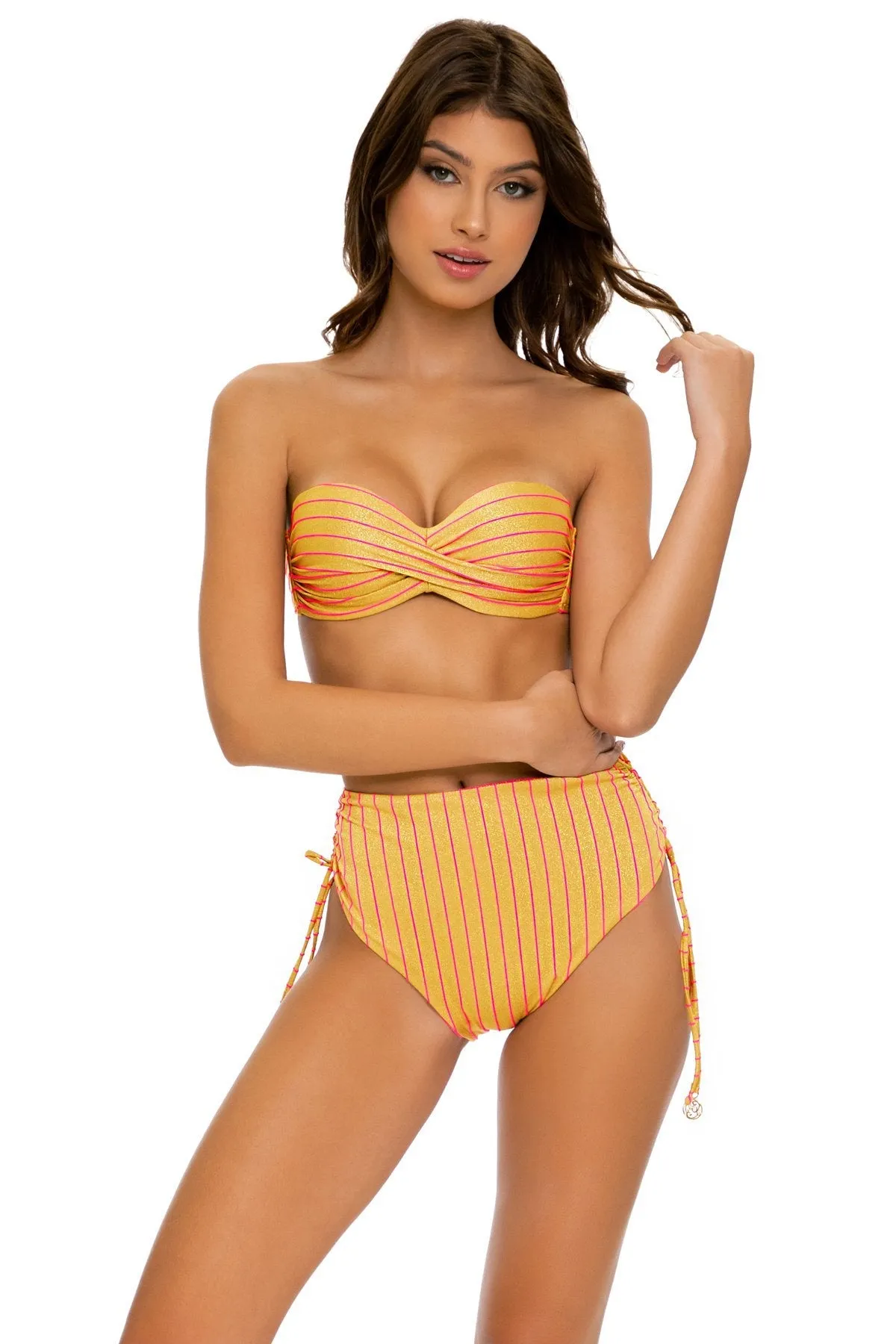 REBEL GLAM - Underwire Push Up Bandeau Top