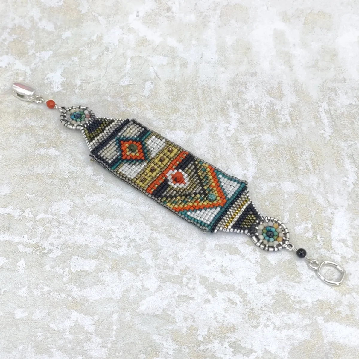 Red Door Opens Gemstone Band Bracelet
