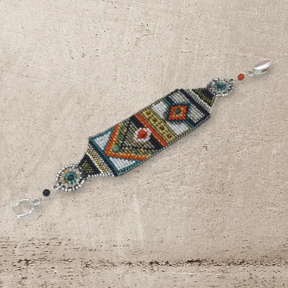 Red Door Opens Gemstone Band Bracelet